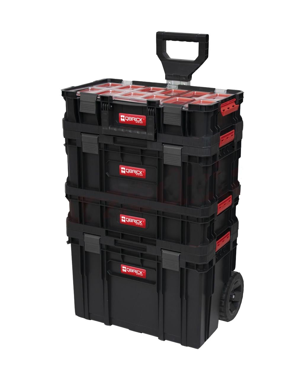 Набор ящиков для хранения инструментов QBRICK SYSTEM PROMO SET I 5901238252597 6в1 модульные на колесиках пластиковые (leo-140173)