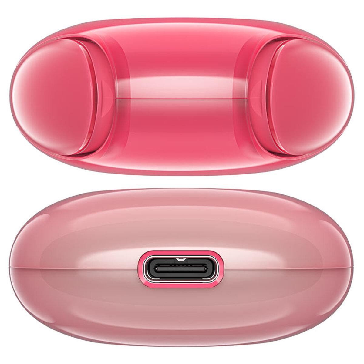 Наушники беспроводные Acefast T9 Crystal Air color Bluetooth 480 mAh Pomelo Red (18409994) - фото 3