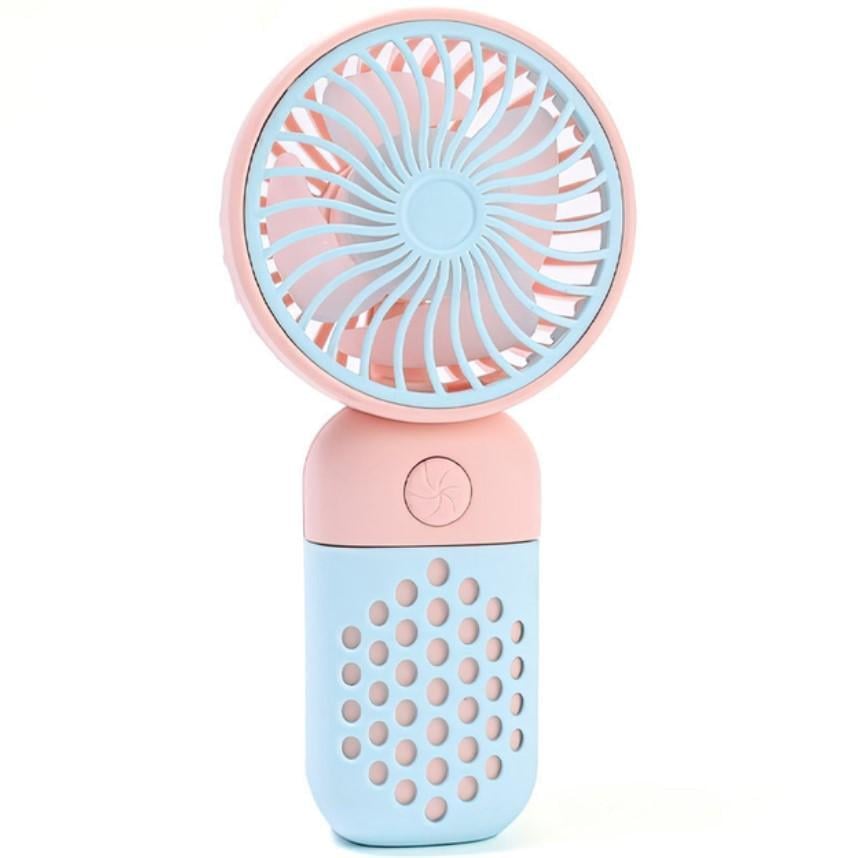 Вентилятор настольный Mini Fan USB на аккумуляторе 13х6х3 см Голубой (MX-00009121G)