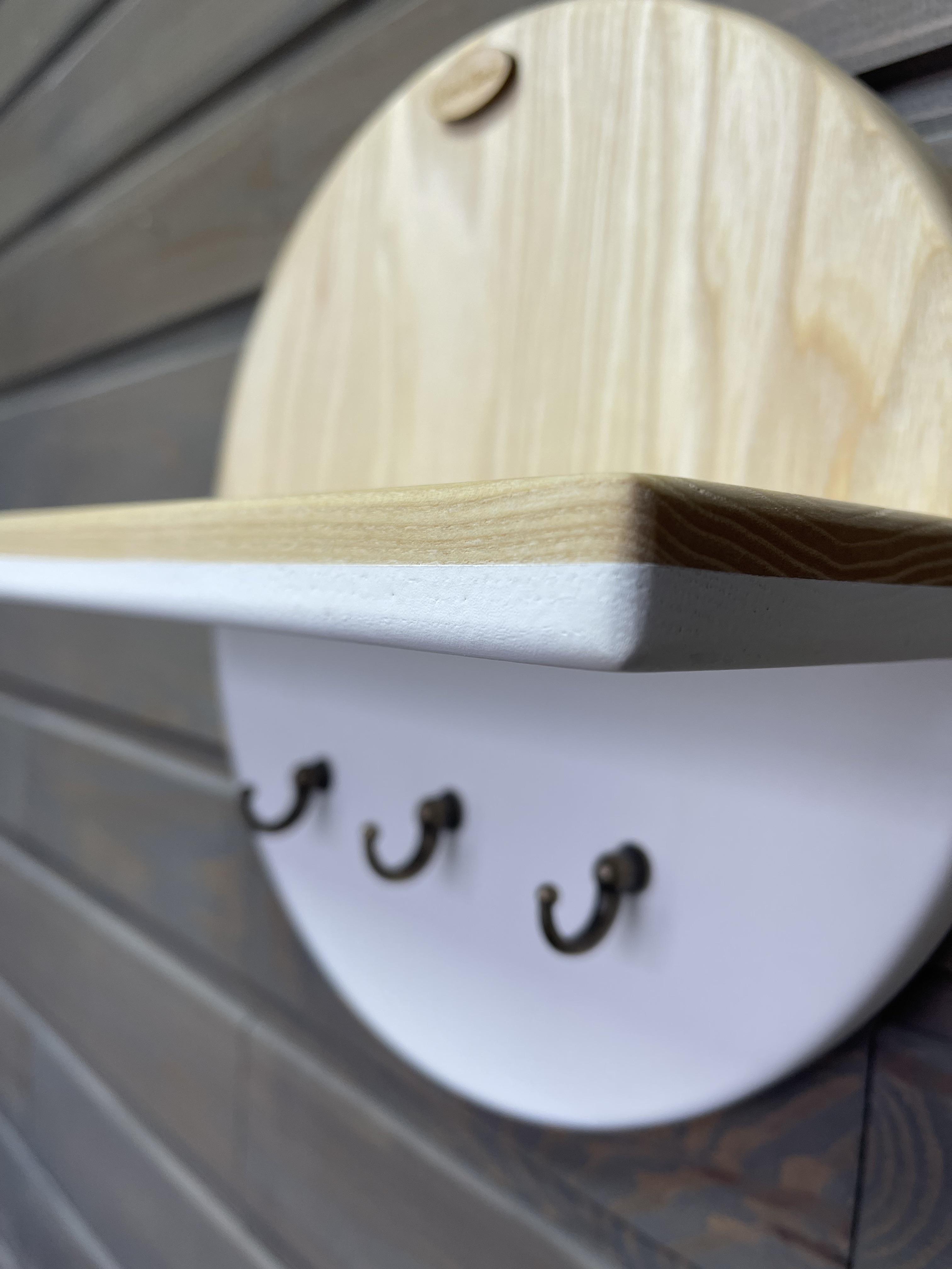 Ключница настенная из ясеня 25 см Белый - фото 2 Ключница настенная из ясеня 25 см Белый - фото 2