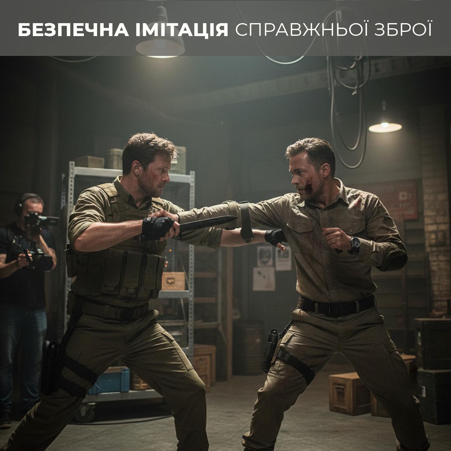 Штык-нож тренировочный Univerza макет M7 из полипропилена Черный - фото 6