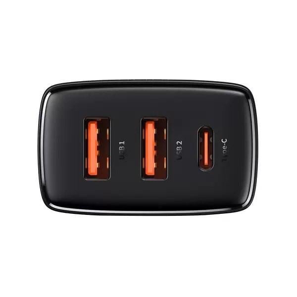 Зарядний пристрій Baseus Compact QC3.0/PD3.0 30 W 3 A Black (CCXJ-E01) - фото 3