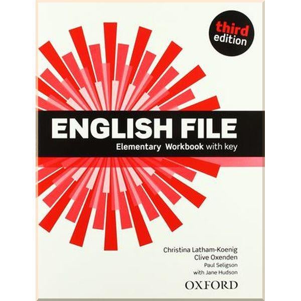 Рабочая тетрадь English File Third Edition Elementary Workbook with key