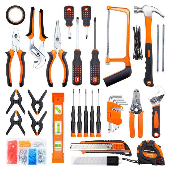 Набір ручного інструменту для дому у пластиковій валізі 157 предметів - фото 5 Набір ручного інструменту для дому у пластиковій валізі 157 предметів - фото 5