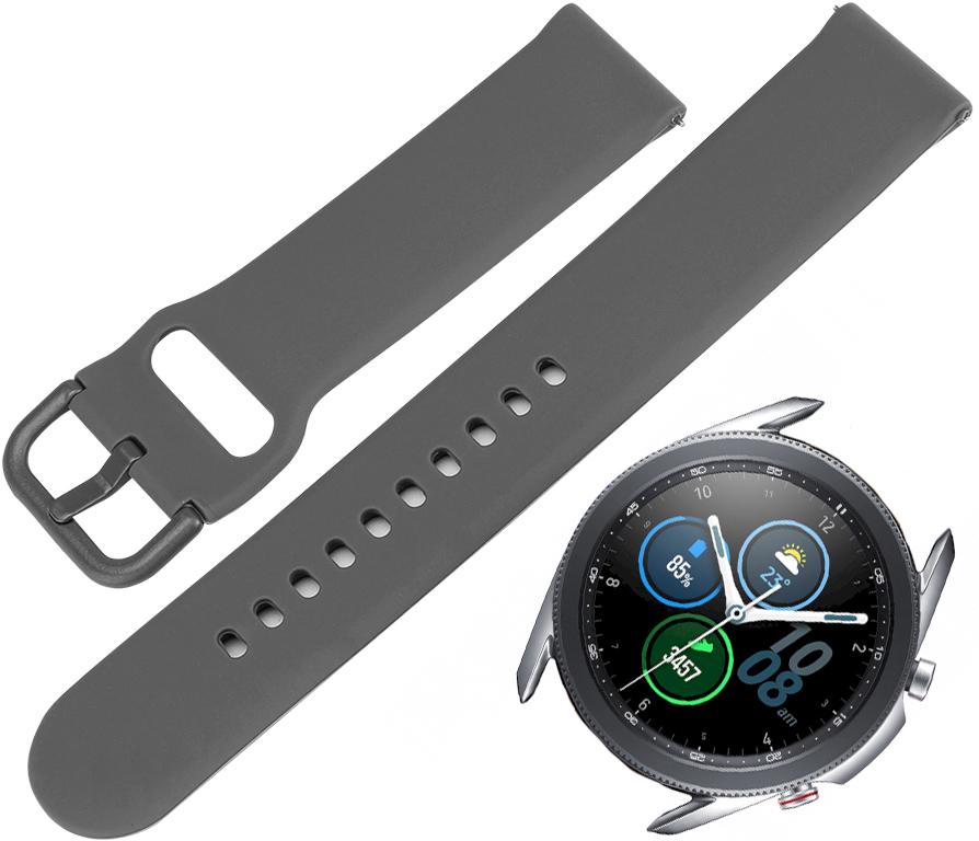 Ремешок Matte Style для Samsung Galaxy Watch 3 41 мм Grey (18235) - фото 2 Ремешок Matte Style для Samsung Galaxy Watch 3 41 мм Grey (18235) - фото 2