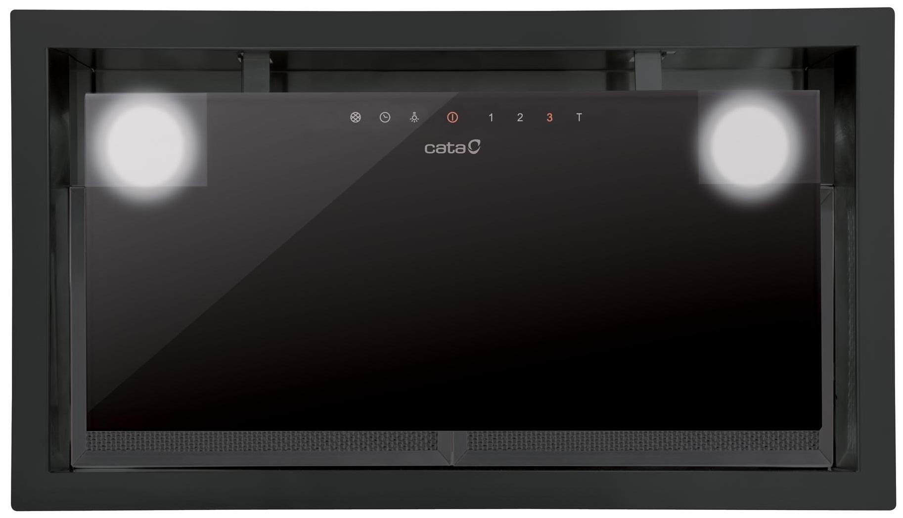Вытяжка встроенная Cata Gc Dual 45 BK 50 см 1200 м³/ч Черный (02130208)