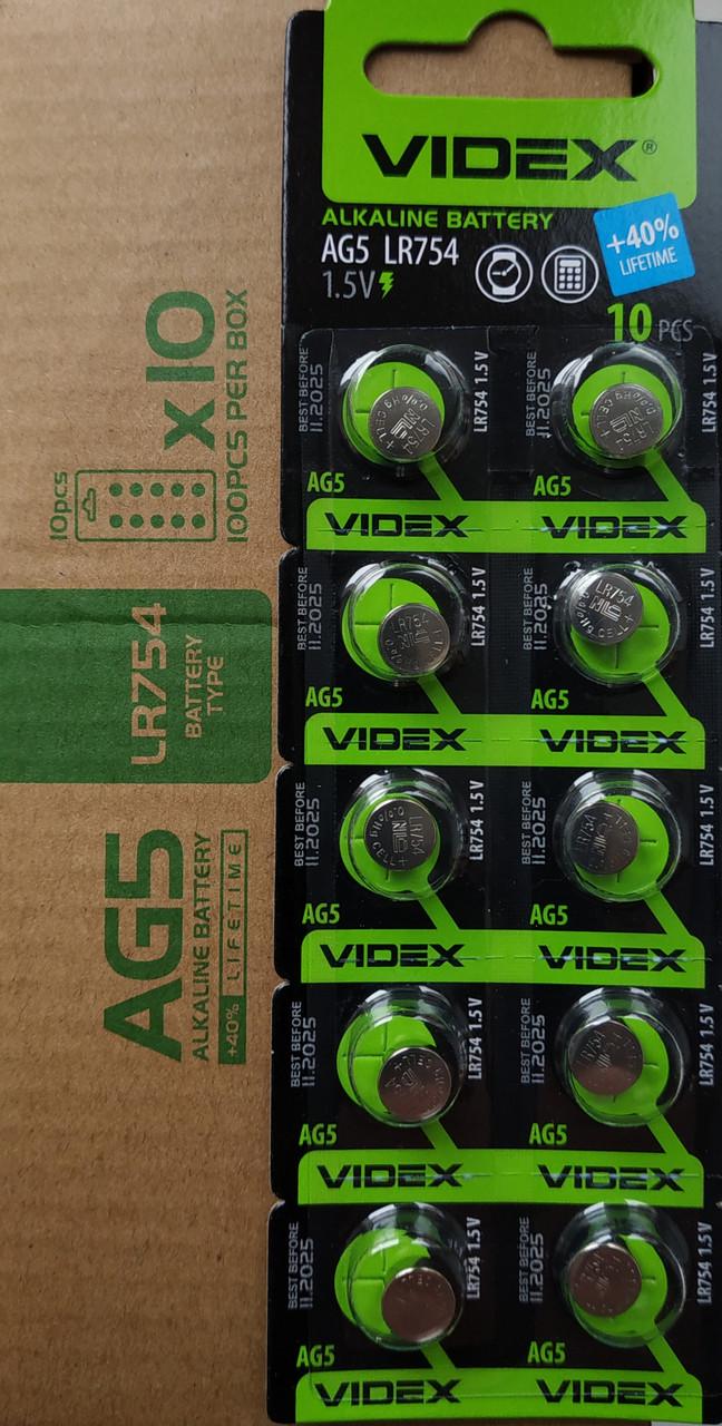 Батарейка Videx AG5 LR754 (1210)