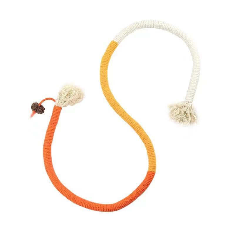 Игрушка для котов Lesko DT-1145 Веревка-палочка дразнилка Orange (25713930)