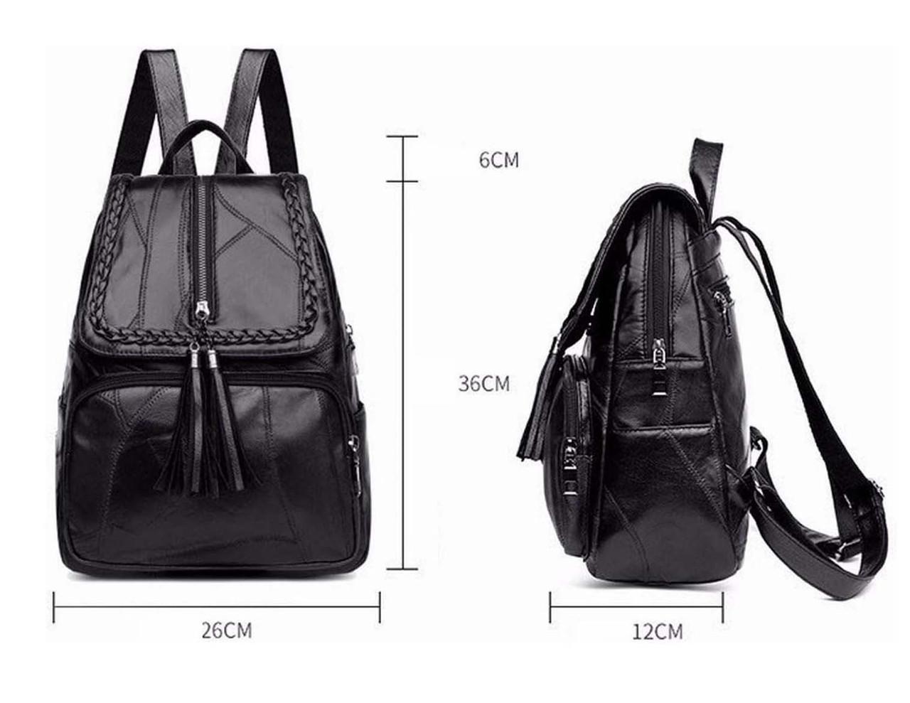 Женский рюкзак 36х26х12 см 12 л Черный (id_103349) - фото 8 Женский рюкзак 36х26х12 см 12 л Черный (id_103349) - фото 8