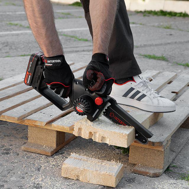 Пила ланцюгова акумуляторна Intertool з безщітковим двигуном 20 В/шина 20 см 7.5 м/с без ЗП та АКБ Storm (WT-9210) - фото 15