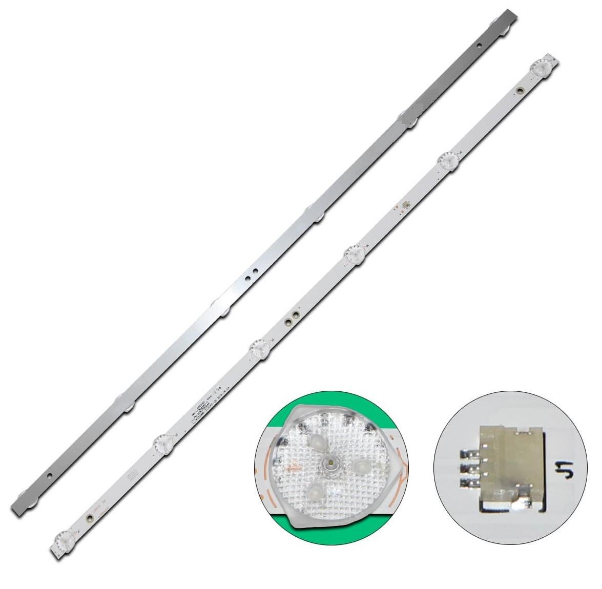 Комплект LED подсветки для телевизора HARTENS HTV-32R01-T2C/A4/B/ERISSON 32LES01SBT2 KJ32D06-ZC22AG-09 PN:303KJ320044 - фото 2