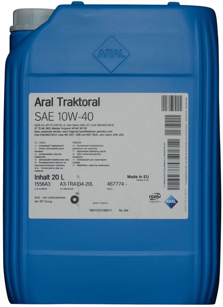 Моторна олива ARAL Traktoral E2 CF-4/GL-4 10W-40 20 л (1556A3)