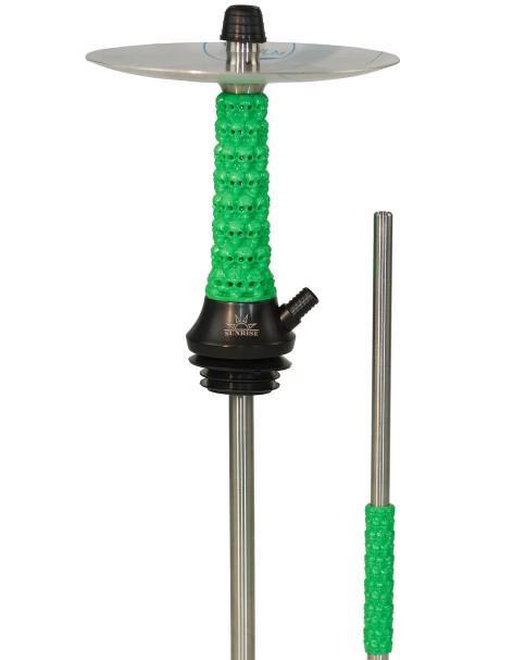 Шахта и блюдце Sunrise Hookah Windskull Lite Green