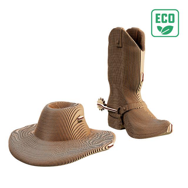 3D Пазл картонний Cartonic Western hat and boot (CARTWEST) - фото 4 3D Пазл картонний Cartonic Western hat and boot (CARTWEST) - фото 4