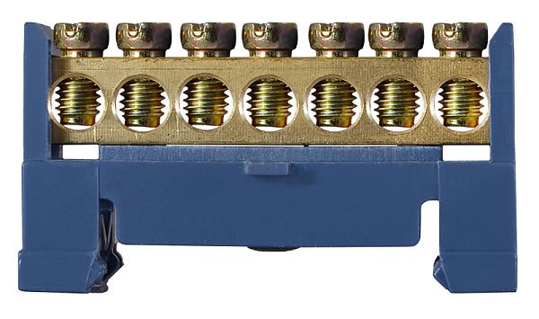 Шина нулевая с изолятором АСКО-УКРЕМ BC-507 7 отверстий 6х9 мм (A0150120032)