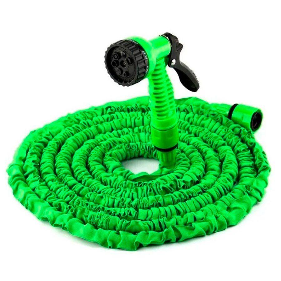 Шланг для поливу садовий Workpro Magic Hose для поливу з розпилювачем 15 м 50 FT Зелений (UKR-50T/5U) - фото 1