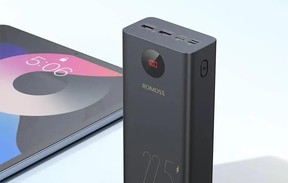 Повербанк Romoss 40000 mAh PEA40PF 22,5W Black (PEA40-152-2133H) - фото 4 Повербанк Romoss 40000 mAh PEA40PF 22,5W Black (PEA40-152-2133H) - фото 4