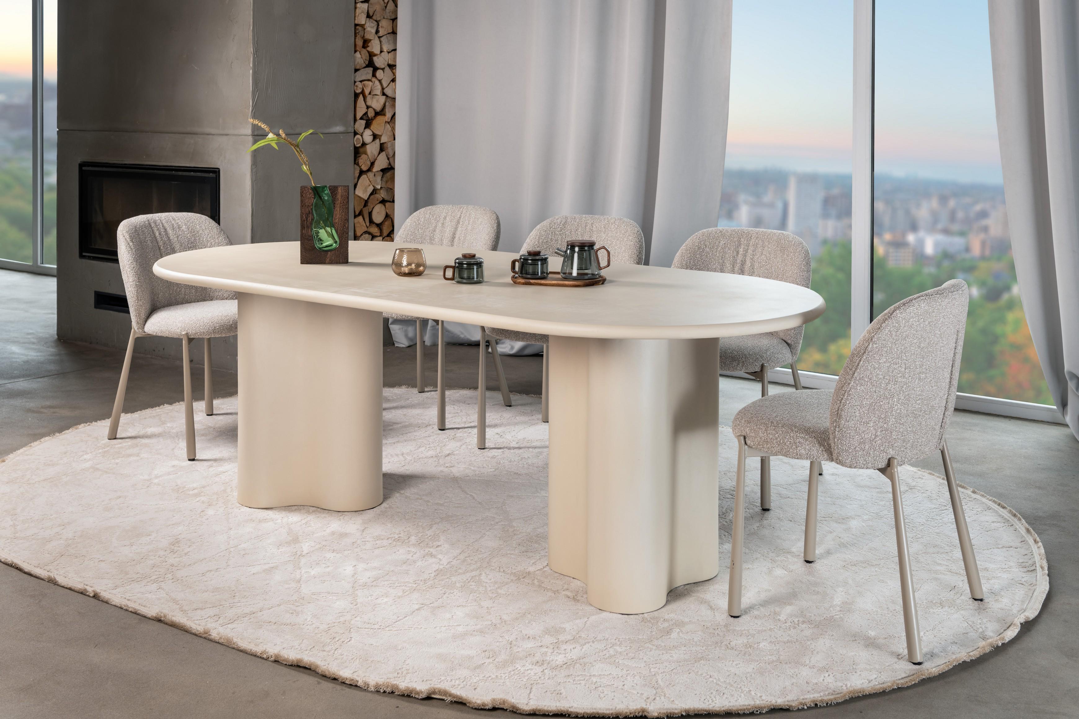 Стіл обідній Кліо Ветро 2200/1000/760 мм МДФ матовий бетон (TМ-220) - фото 10 Стіл обідній Кліо Ветро 2200/1000/760 мм МДФ матовий бетон (TМ-220) - фото 10