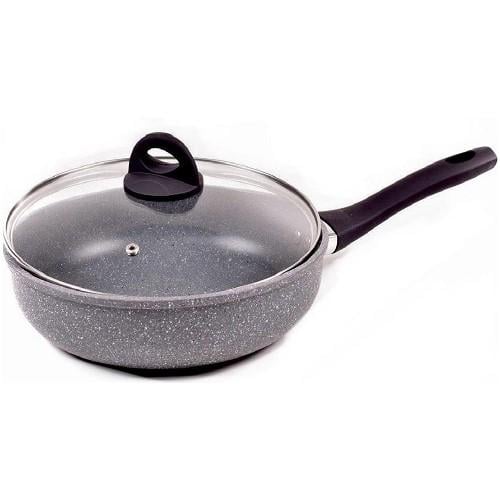 Сковорода с крышкой Benson BN-494 мраморное покрытие 24 см (BN-494)