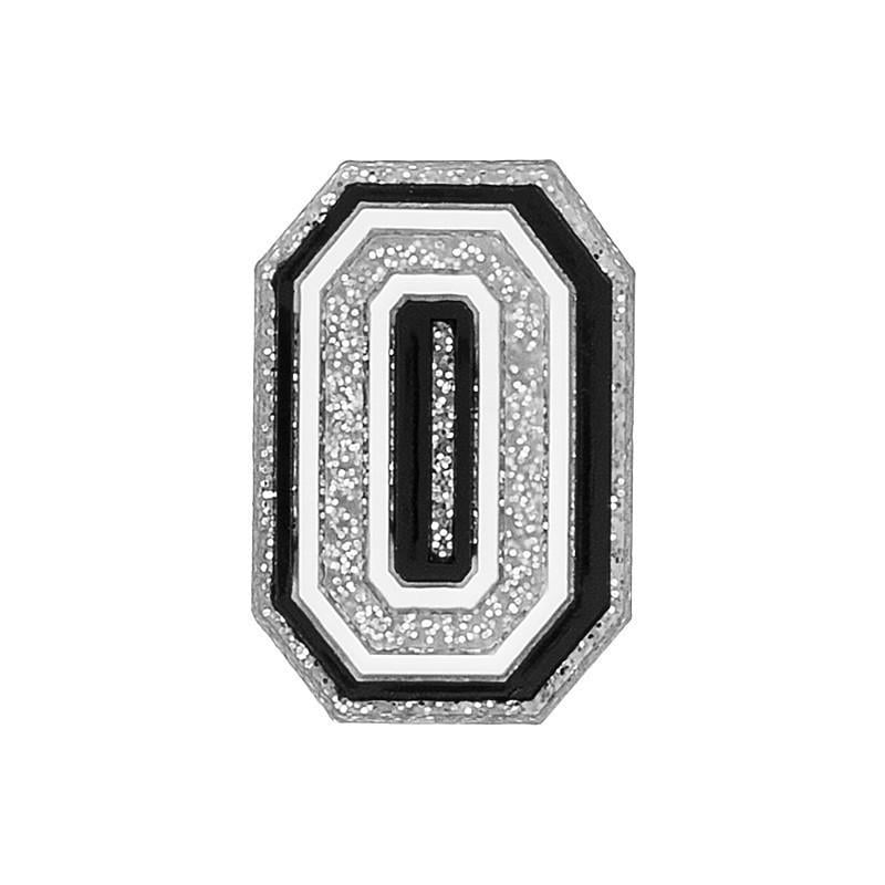 Джибітс для кроксів 5725 Літера O 1 шт. Сріблястий (2087785393)