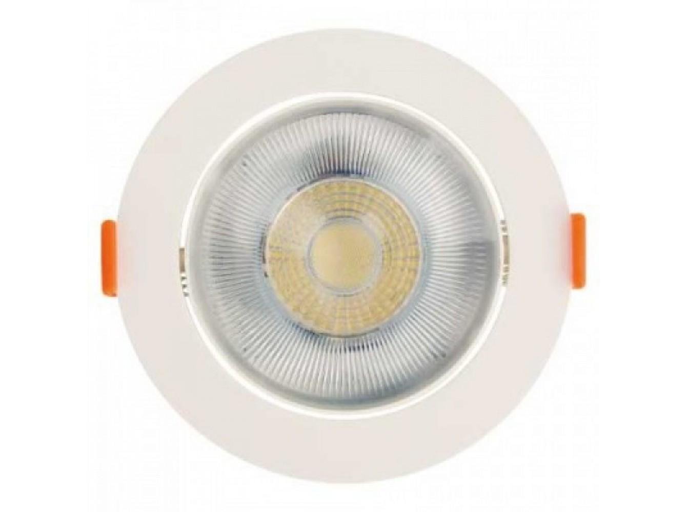 LED-світильник вбудований круглий 12W 6400K 1041 Lm 100-240V d 125 мм Білий (NORA-12/27551860)