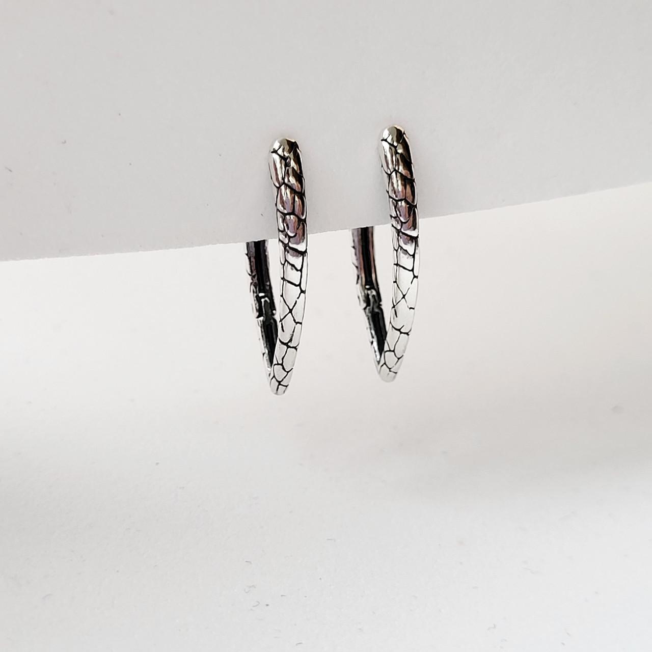 Серебряные серьги Палочки без камней 925 проба 2,60 г (5296ч)