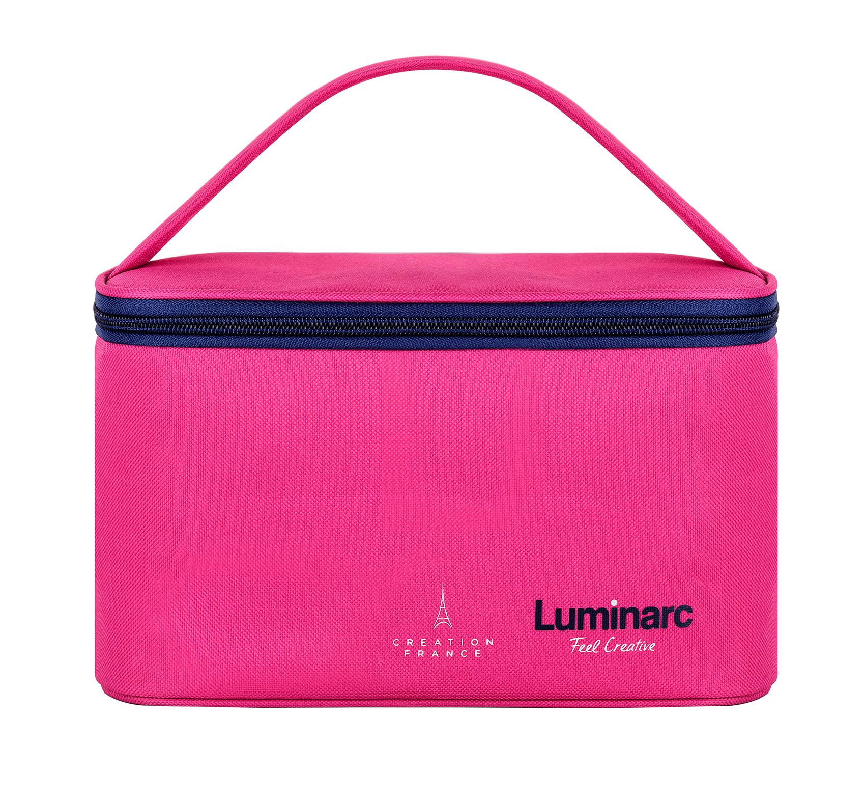 Контейнер Luminarc PURE BOX ACTIVE с сумкой 380/820/1220 мл Pink (UG-P9972) - фото 3 Контейнер Luminarc PURE BOX ACTIVE с сумкой 380/820/1220 мл Pink (UG-P9972) - фото 3