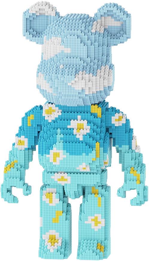 Конструктор 3D Magic Blocks SHLab BB-83 BearBrick Flower Kaleidoscope 11046 детали 52 см (39124)