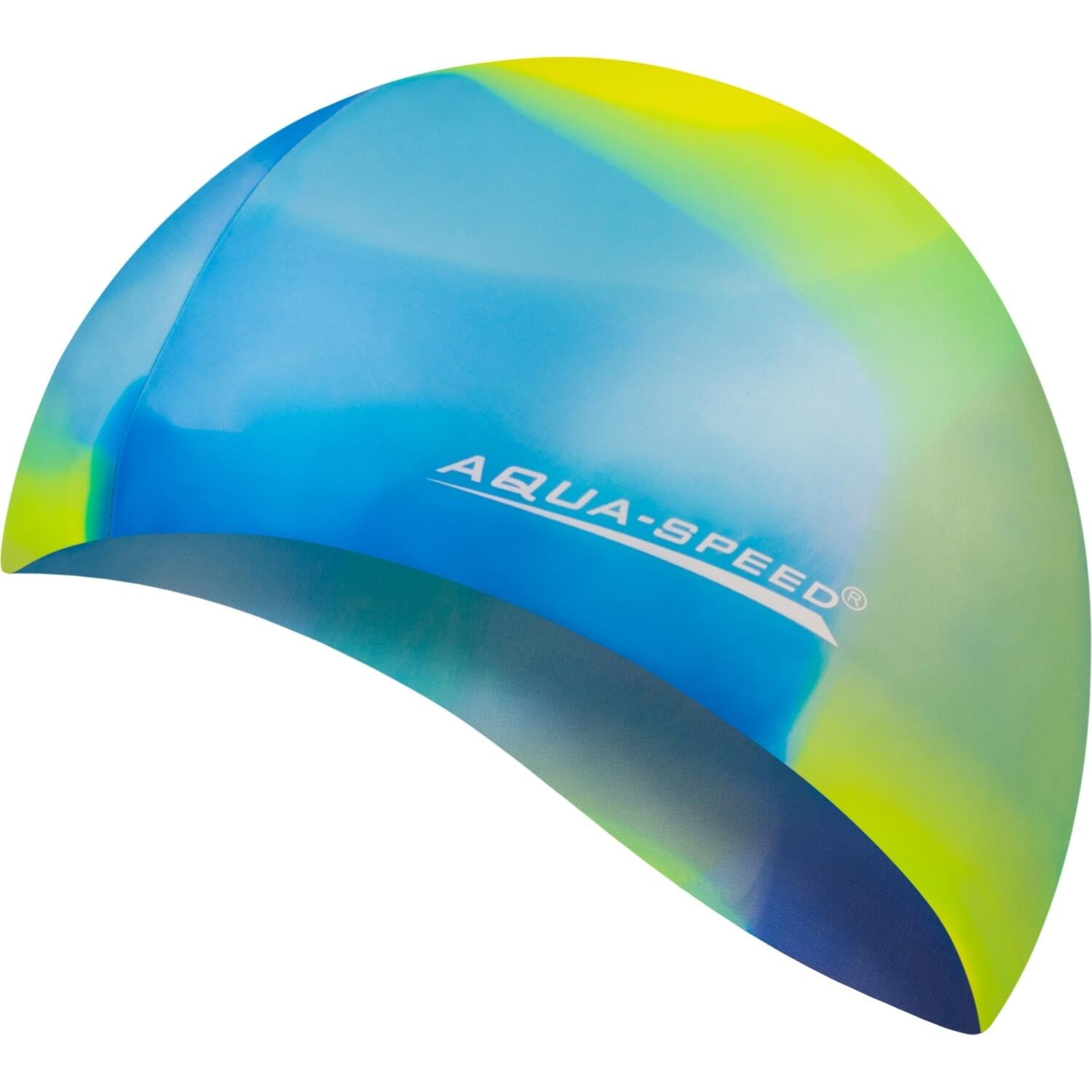 Шапочка для плавания Aqua Speed BUNT Голубо-желто-салатовый (113-41) Шапочка для плавания Aqua Speed BUNT Голубо-желто-салатовый (113-41)