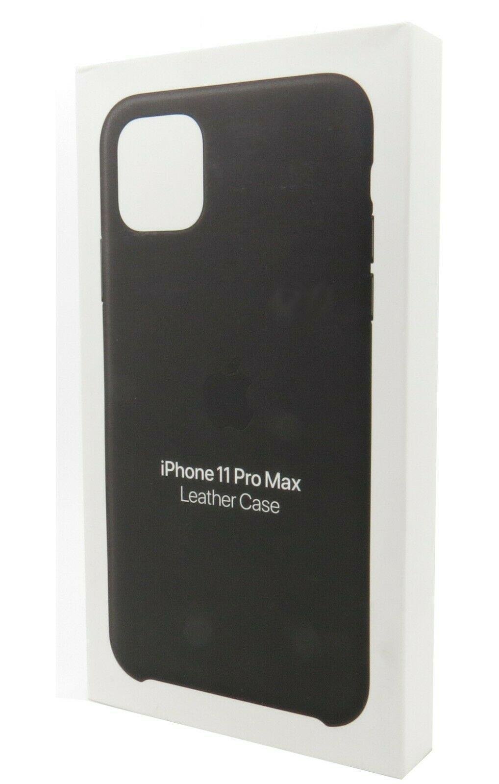 Чехол накладка кожаный Leather Case MX0E2ZM/A для Apple Iphone 11 Pro Max (6.5") Black