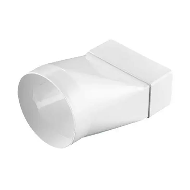 Соединитель круглых и плоских вентиляционных каналов Ventika 511 55х110/d100 высококачественный ABS пластик Белый (511 КР55-3) - фото 2