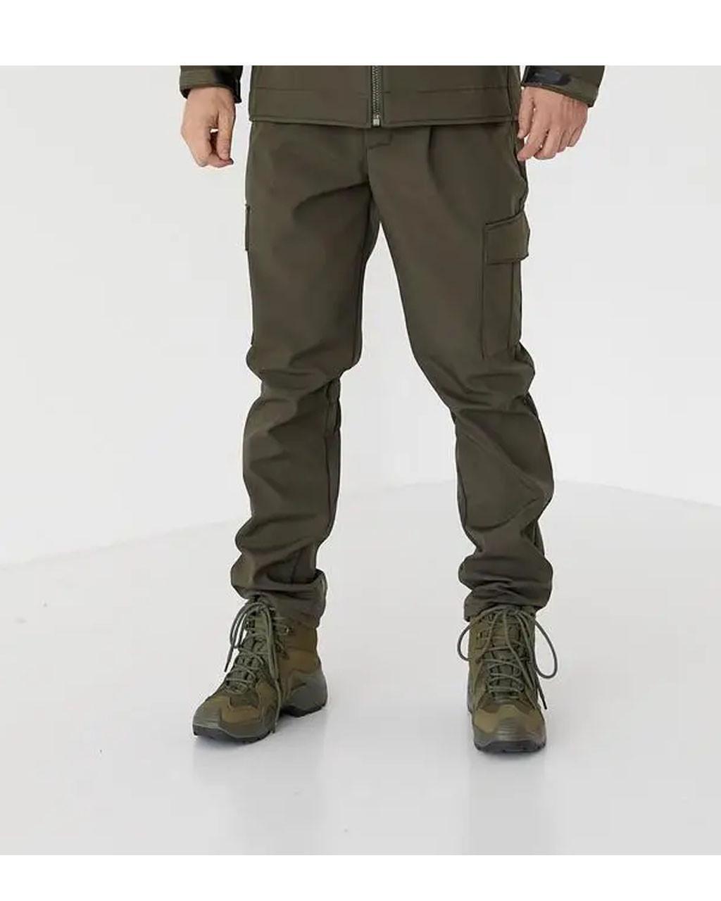 Костюм на флисе куртка с капюшоном софтшелл р. 50 Олива - фото 5 Костюм на флисе куртка с капюшоном софтшелл р. 50 Олива - фото 5