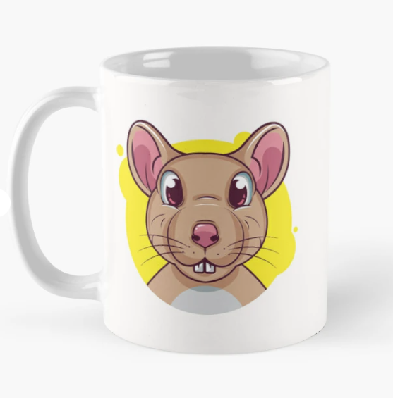 Чашка керамическая с принтом Милая Мишка 330 мл Белый (ПН253Ч)