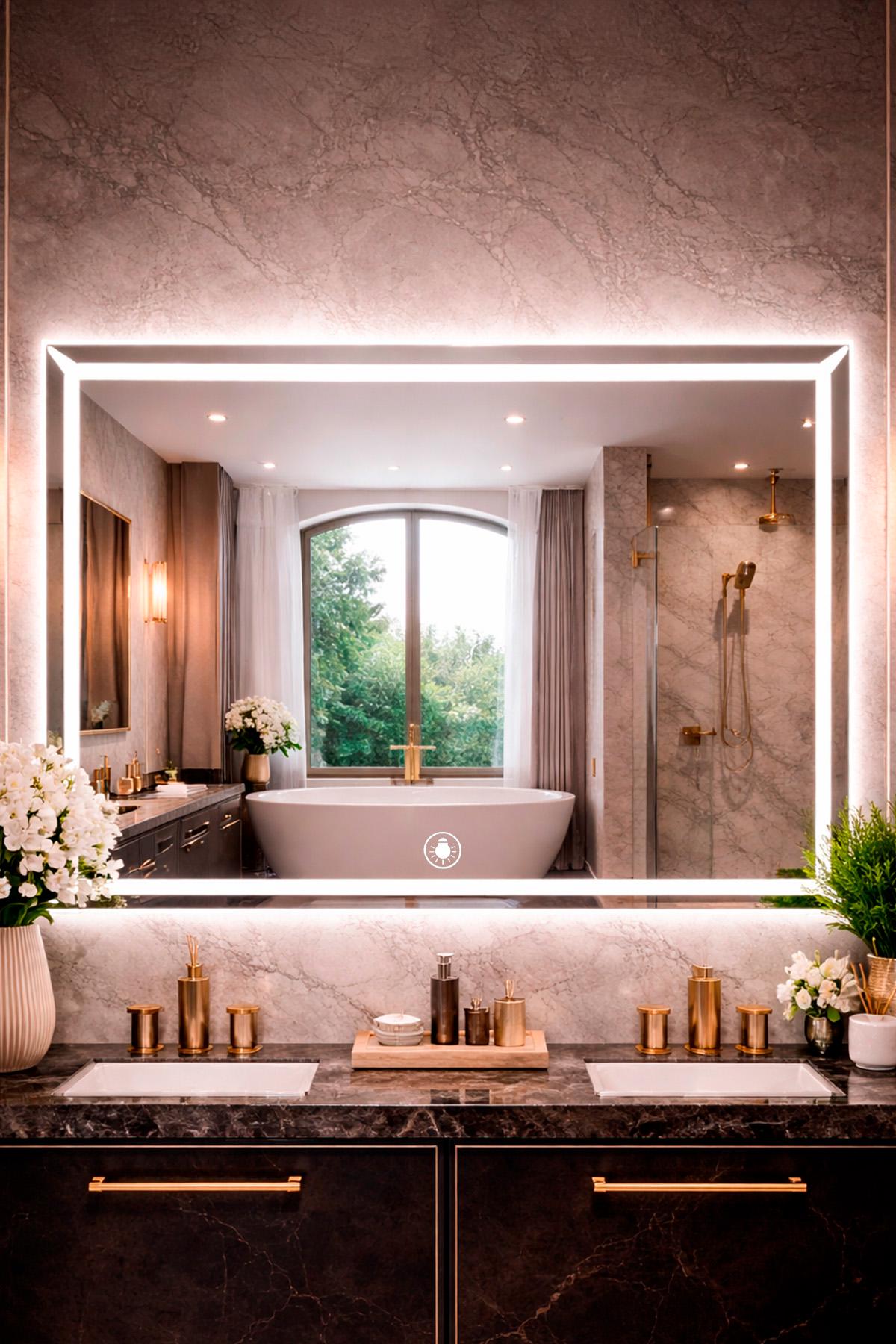 Зеркало для ванной комнаты Asans настенное смарт с LED подсветкой 70х90 см (580756756) Зеркало для ванной комнаты Asans настенное смарт с LED подсветкой 70х90 см (580756756)