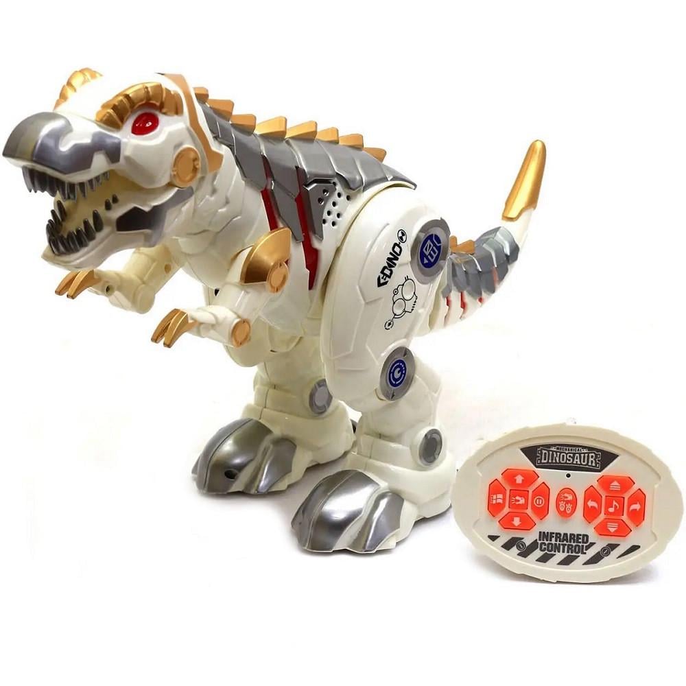 Радиоуправляемая игрушка Робот Динозавр интерактивный Белый (28443513)
