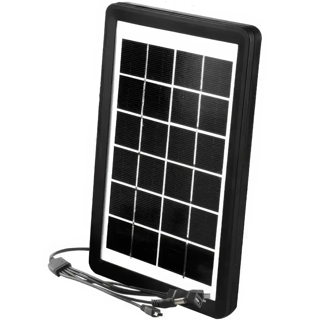 Солнечная панель портативная ZO-717 6V 3,5 Вт с USB выходом для зарядки телефона 23х14 см (12010)