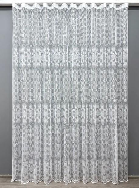 Тюль жаккард 2,8 м Белый (1608т)