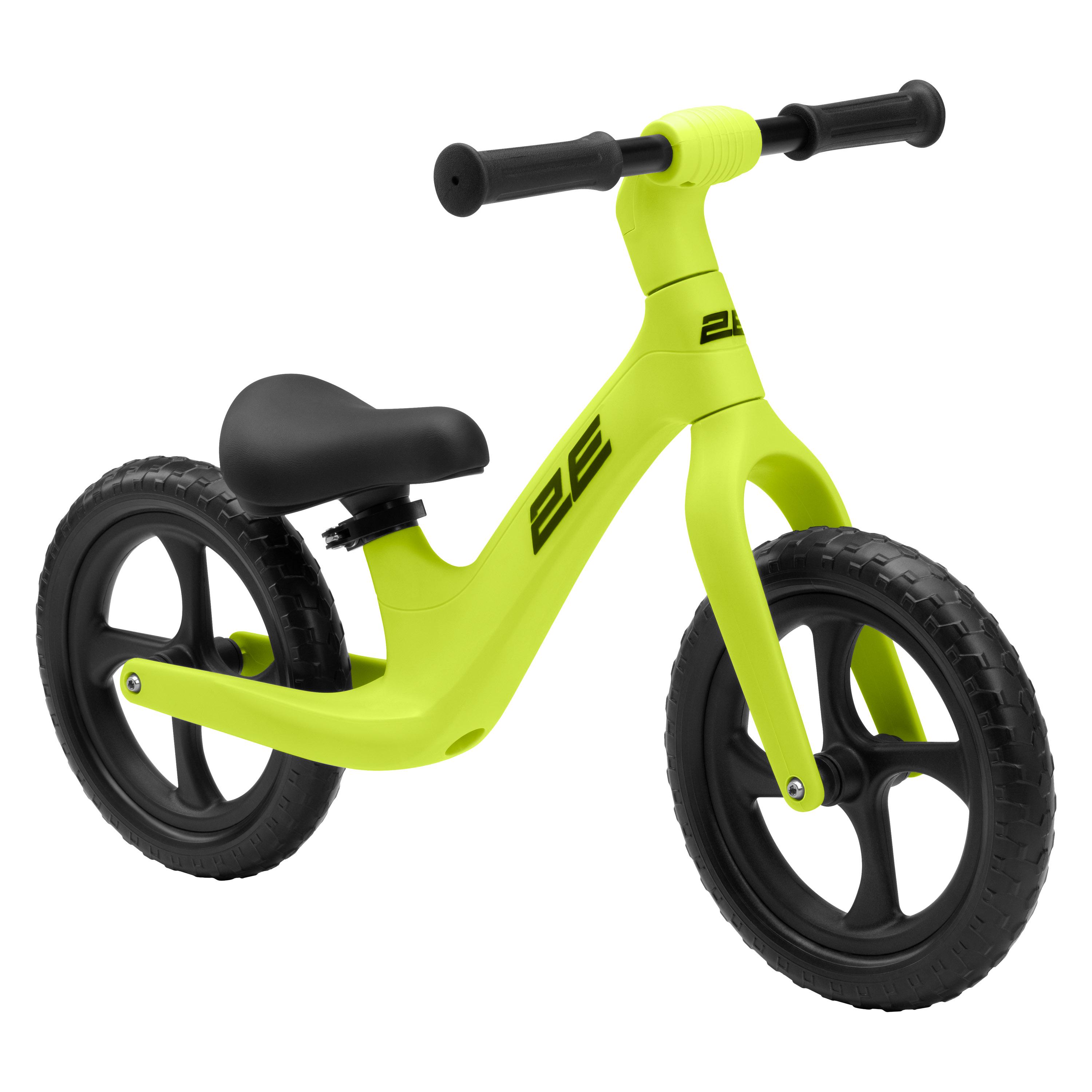 Біговел 2E NY 12" з регулюванням висоти сидіння навантаження до 50 кг для дітей 2-5 років Салатовий (ZCYNY12GREEN)