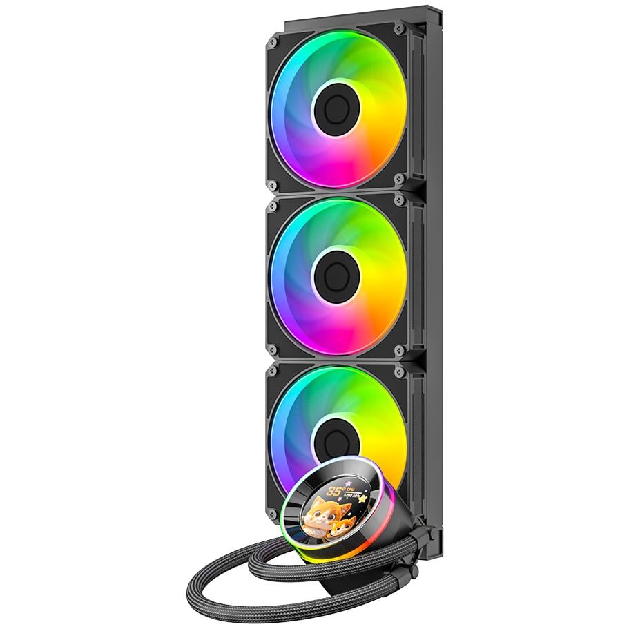 Система водяного охлаждения ID-Cooling SL360 V2 350 Вт 360 мм LCD 2450 об/мин ARGB Black (38473403)