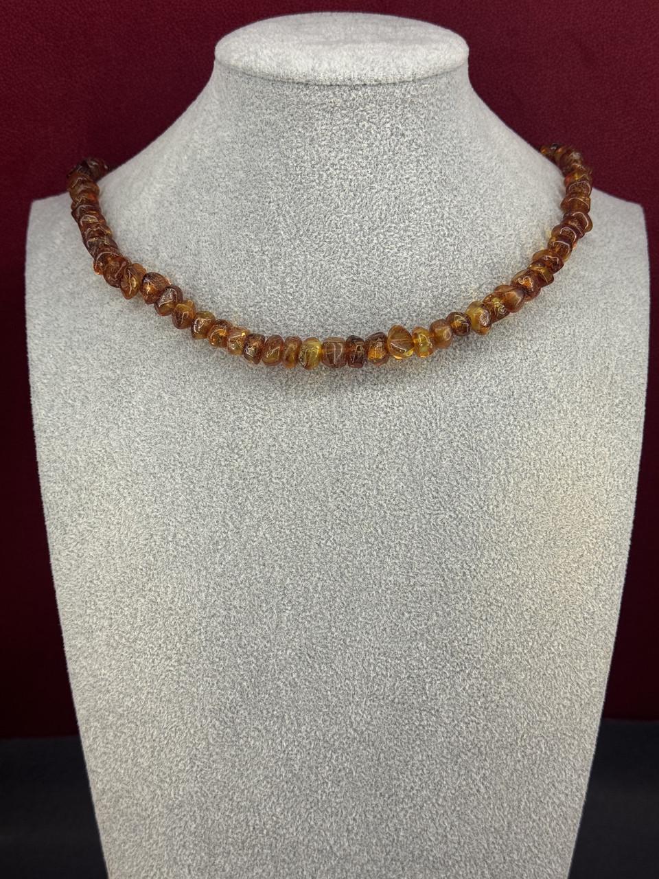 Ожерелье из янтаря лечебные 46 см (н-724)