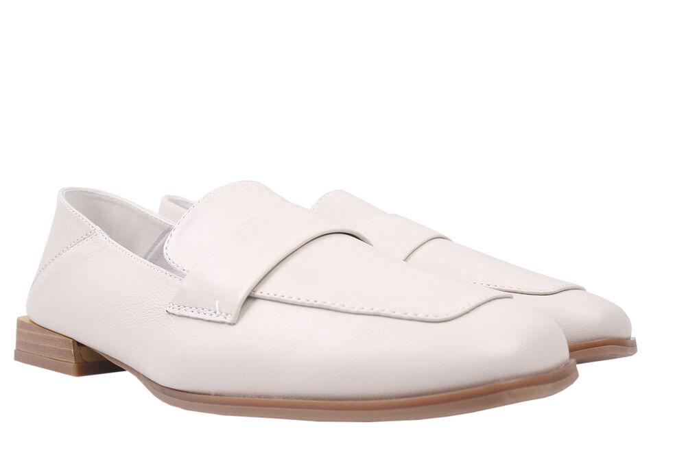 Туфли Berkonty на низком ходу женские из кожи р. 39 Молочный (249-20DTC)