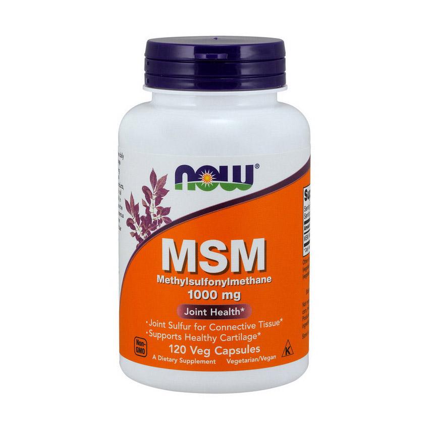 Метилсульфонилметан Now МSМ 1000 mg 120 caps