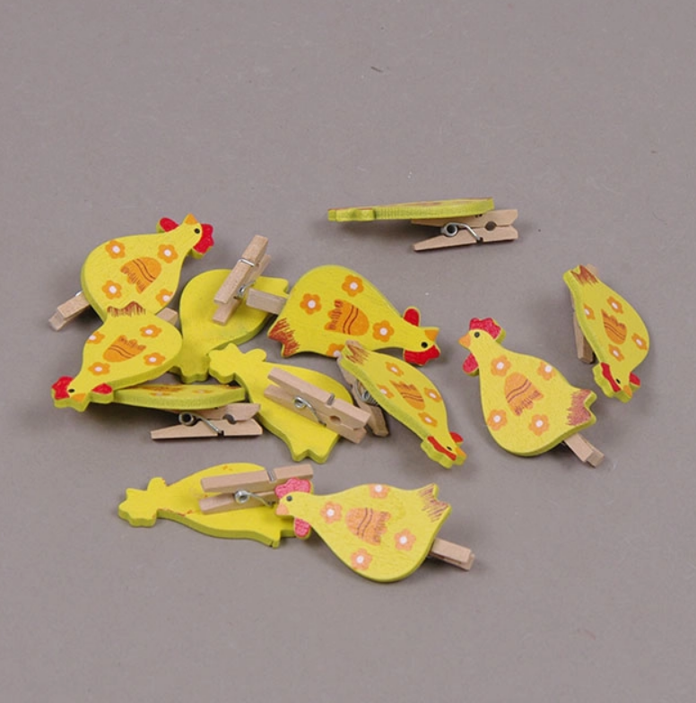 Декор на прищепке Курочка (22564)