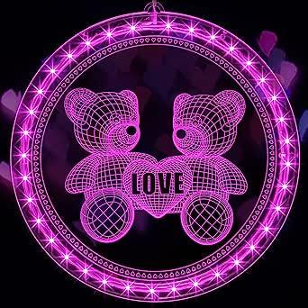 Світильник віконний 3D Hiboom Valentine (1877186965)