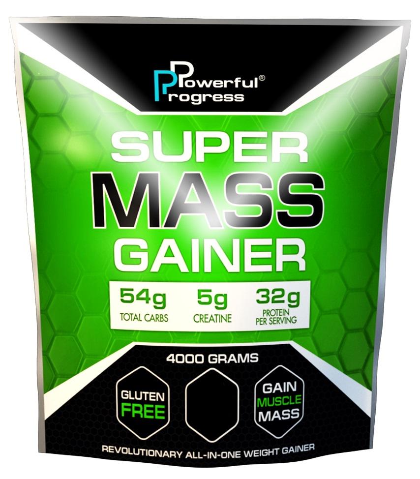 Гейнер Powerful Progress Super Mass Gainer 4 кг Ваниль