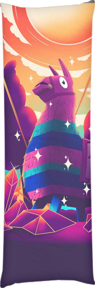 Подушка дакимакура Fortnite Llama 40х100 см (13546321)