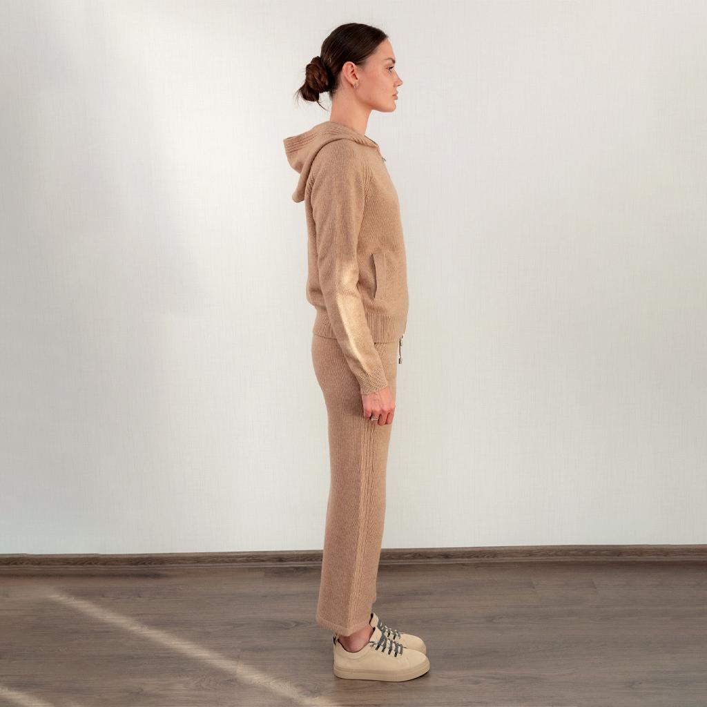 Костюм кашеміровий жіночий повсякденний Loro Piana M Бежевий (2797308192) - фото 6 Костюм кашеміровий жіночий повсякденний Loro Piana M Бежевий (2797308192) - фото 6