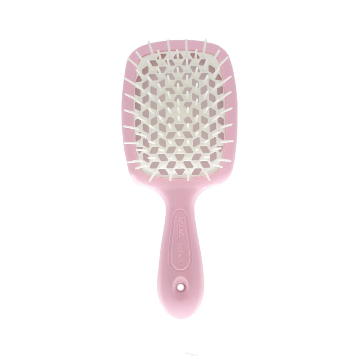 Гребінець для волосся JANEKE Small Superbrush Pink/White (8006060650362) - фото 1