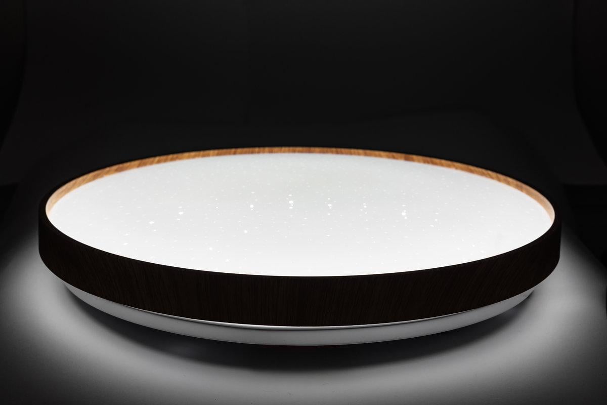 Потолочный светильник Vestum FOREST звездное небо 80W 3000К-6500К с ДК 480х65 мм Тик - фото 4