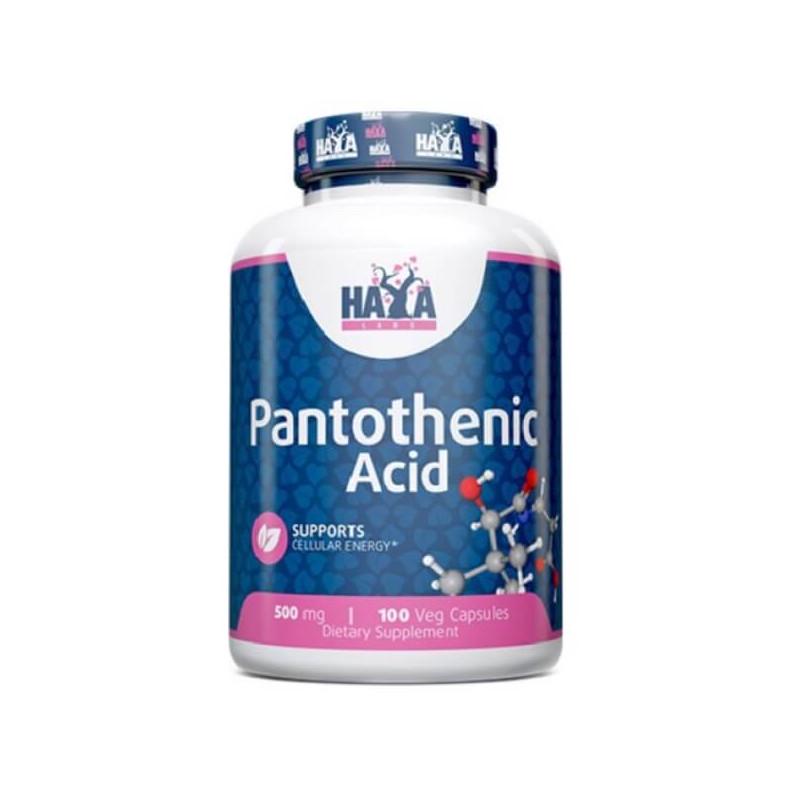Кислота пантотеновая Haya Labs Pantothenic Acid 500 mg 100 capsules